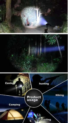 T6 3 LED Headlight