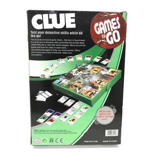 CLUE GAMES TO GO