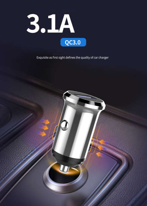 YK DESIGN YK-M15 3.1A SINGLE USB FAST CAR CHARGER