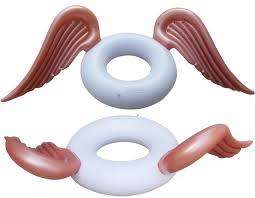 INFLATABLE GOLDEN WING SWIMMING RING