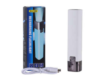 ZJ-108 Rechargeable Flashlight/Powerbank