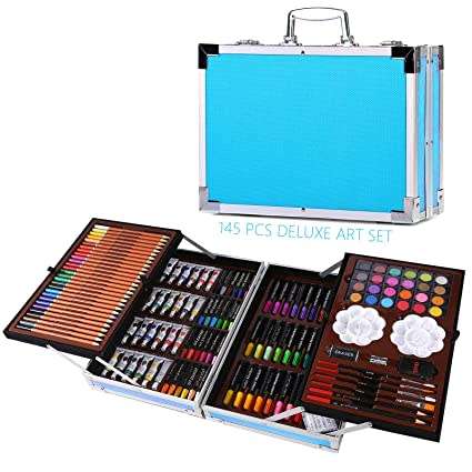 145 PIECE ALLUMINIUM ART SUITCASE