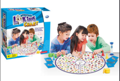 DETECTIVES LOOKING CHART BOARD GAME