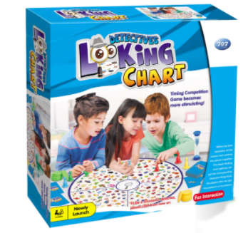 DETECTIVES LOOKING CHART BOARD GAME