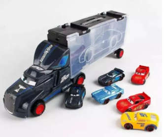CARS 3 CONTAINER TRUCK WITH 6 CARS