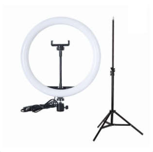 13" RGB ring fill light with stand