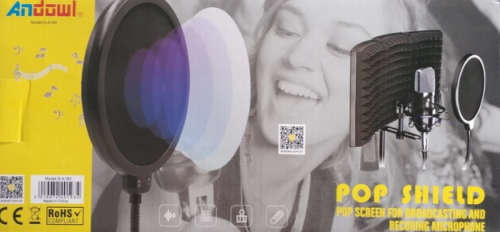 ANDOWL POP SCREEN MICROPHONE SHIELD