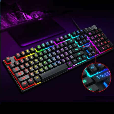 T-WOLF T20 RAINBOW BACKLIT GAMING KEYBOARD