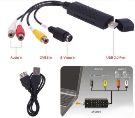 EASY CAPTURE USB VIDEO  ADAPTER WITH AUDIO