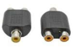 1 RCA FEMALE TO 2 RCA FEMALE ADAPTOR
