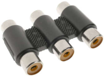 3 RCA FEMALE  TO 3 RCA FEMALE ADAPTOR