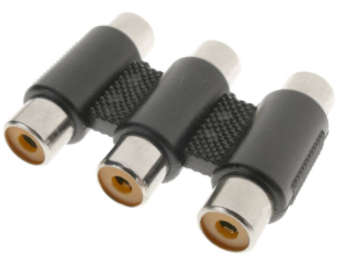 3 RCA FEMALE  TO 3 RCA FEMALE ADAPTOR