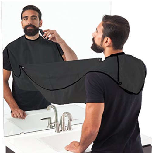 BEARD APRON AND BEARD SHAPING TOOL SET