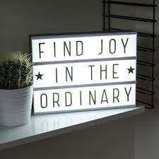 LED MESSAGE LIGHT UP BOX BLACK CARDS