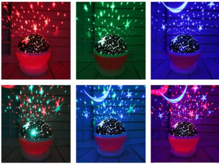 ROTATING STARRY SKY AND UNICORN NIGHT LIGHT PROJECTION LAMP