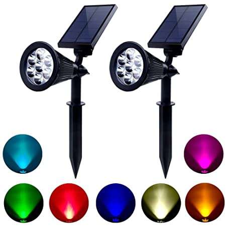 COLOUR GRADIENT SOLAR SPOT LAWN LIGHT