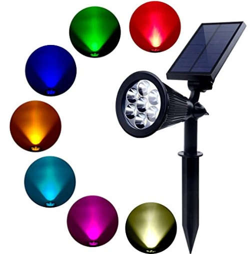 COLOUR GRADIENT SOLAR SPOT LAWN LIGHT
