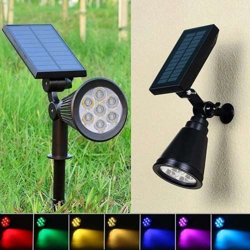 COLOUR GRADIENT SOLAR SPOT LAWN LIGHT