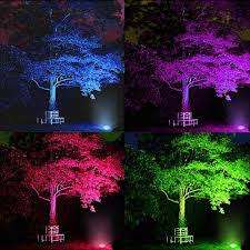 COLOUR GRADIENT SOLAR SPOT LAWN LIGHT