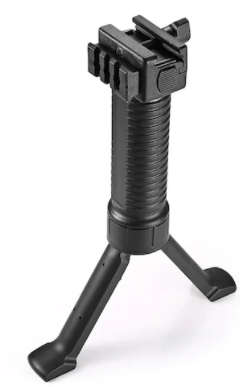 FOLDABLE RETRACTABLE VERTICAL BIPOD GRIP