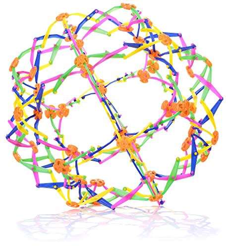 Expanding Ball Toy Multiple Color Sphere Rainbow Ring Stretch Expanding Ball