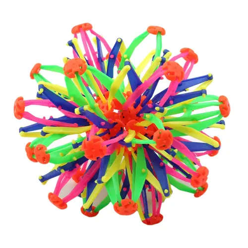 Expanding Ball Toy Multiple Color Sphere Rainbow Ring Stretch Expanding Ball