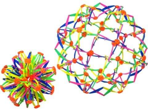 Expanding Ball Toy Multiple Color Sphere Rainbow Ring Stretch Expanding Ball