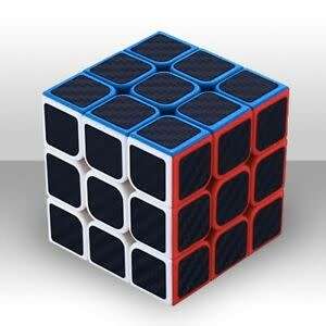 3X3 SPEED CUBE CARBON FIBRE STICKER