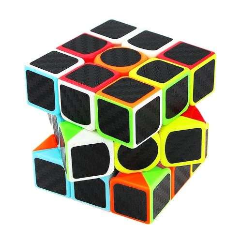 3X3 SPEED CUBE CARBON FIBRE STICKER