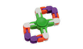 Wacky track Spinner mini Brain Teaser Spinner Toy snake puzzle snap click finger fidget toy
