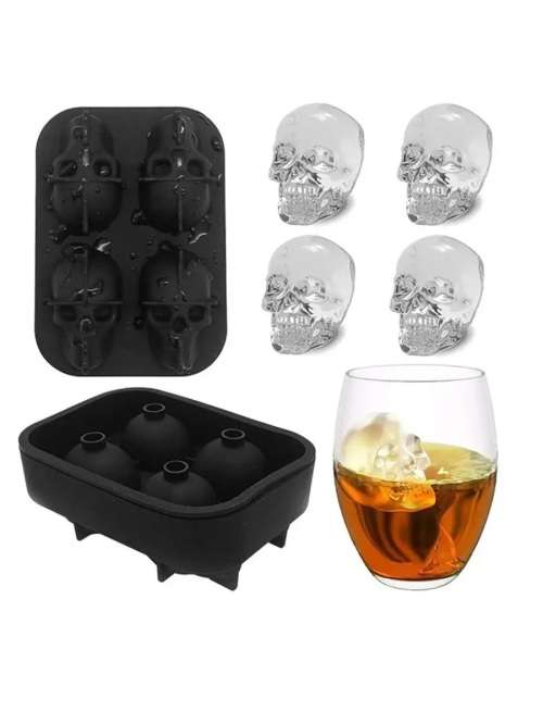 3D Skull Ice Cube Mold