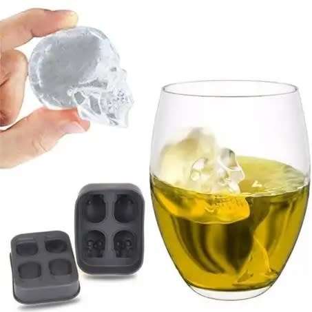 3D Skull Ice Cube Mold