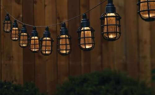 10PC Solar Cage String Lights