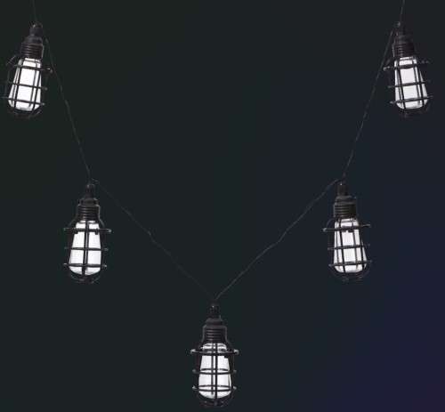 10PC Solar Cage String Lights