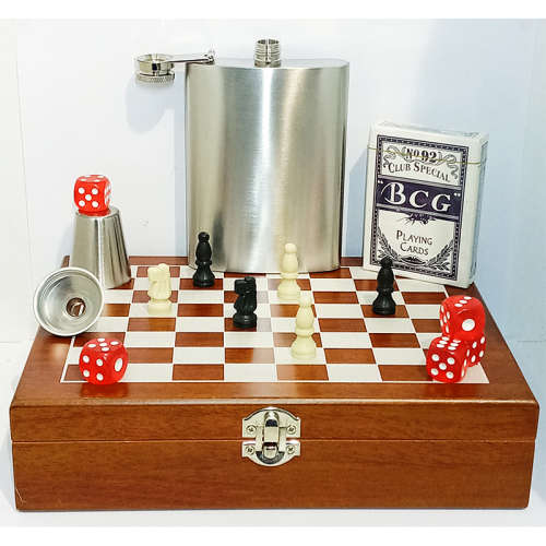 CHESS FLASK SET