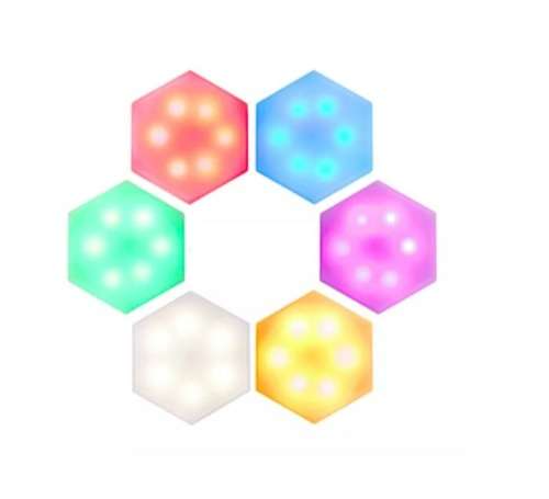 6PK RGB REMOTE STICKUP LIGHTS