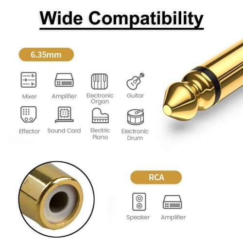 ADAPTOR 6.5 MALE TO RCA FEMALE