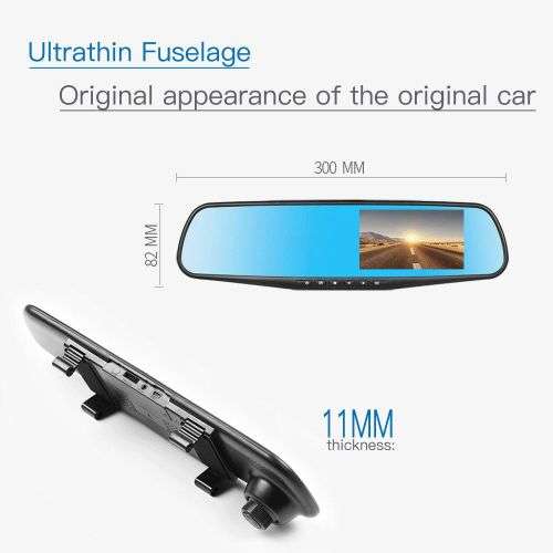 4.3 MIRROR DASH DUAL CAMERA