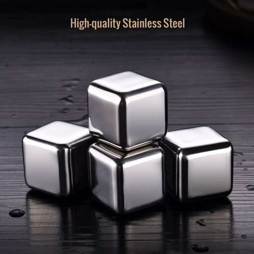 STAINLESS ICE CUBES 4 PACK