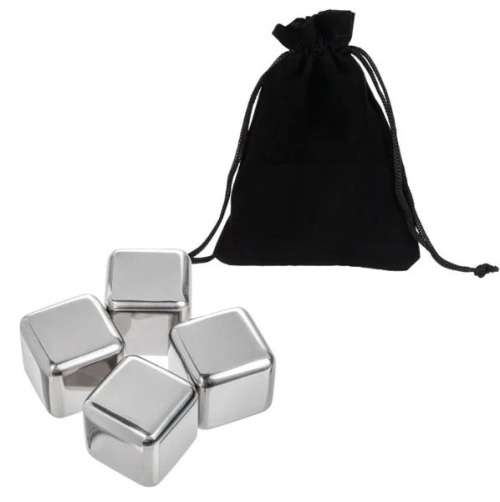 STAINLESS ICE CUBES 4 PACK