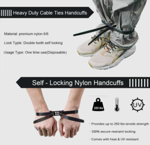 HEAVY DUTY CABLE TIE HANDCUFF