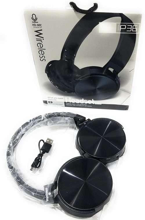 Wireless headphones, P36 model.