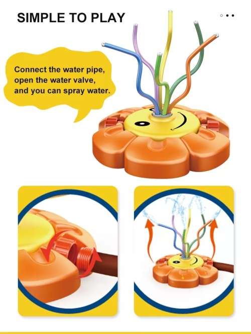 WATER SPRAY SUNFLOWER SPRINKLER