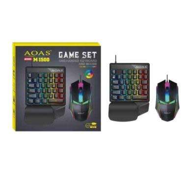 AOAS M1500 One Hand RGB Gaming Set