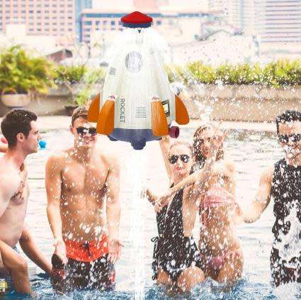 Water Sprinkler Fly Rocket Toy