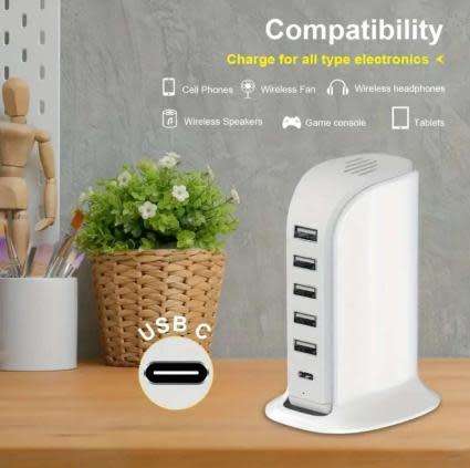 6 Port Charging Hub