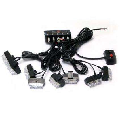 8PC Grill Strobe White