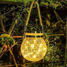 Solar Glass Hanging Decor Lights