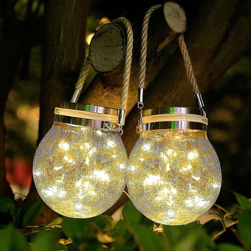 Solar Glass Hanging Decor Lights