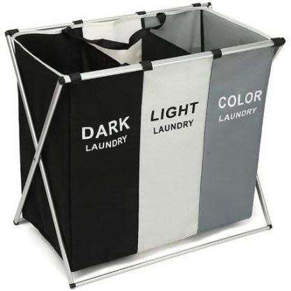 3-Bay Laundry Basket Separator
